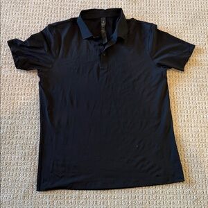 Lululemon Men's Black Polo Shirt Large